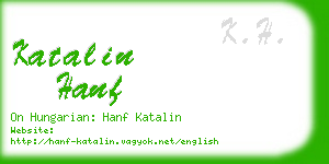 katalin hanf business card